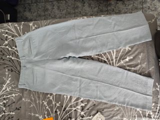 Traje Zara Lino Azul Celeste Talla M