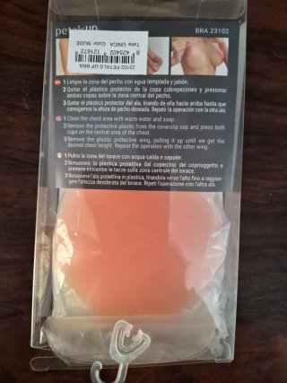 Pétalos sujetador silicona beige
