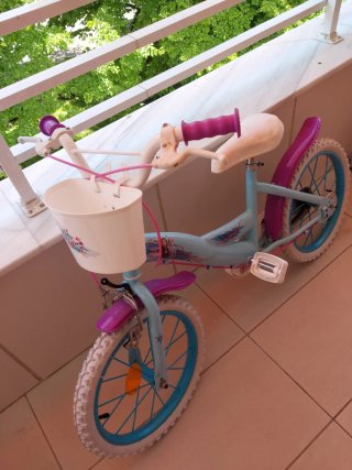 Bicicleta Infantil 14" Frozen Azul Niña