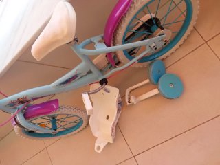 Bicicleta Infantil 14" Frozen Azul Niña
