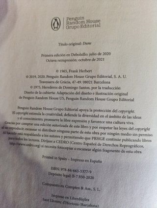 Libro DUNE