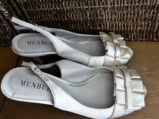 Sandalias de Novia Menbur Beige/Blanco