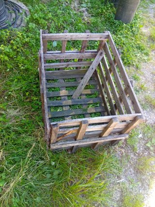 Caja de madera vintage