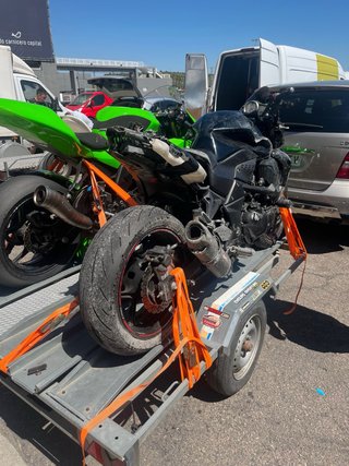 Kawasaki Z750 Accidente
