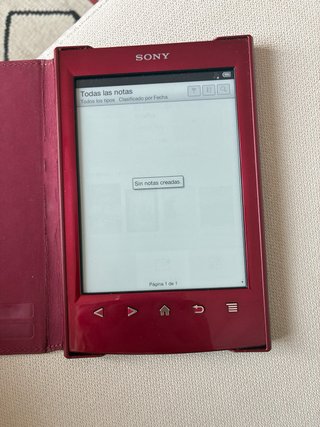 Libro electrónico Sony PRS-T2 eReader Rojo