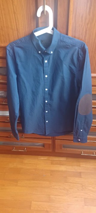 Camisa Zara Azul Marino Talla S