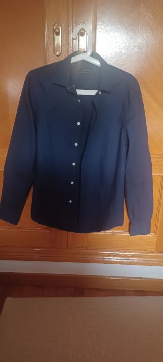 Camisa Zara Azul Marino Talla S