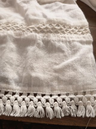 Camisa Zara niña manga larga blanca. Talla 11-12