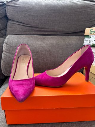 Zapatos tacón Dansi rosa talla 37