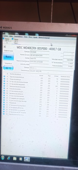Disco Duro WD 4TB SATA WD40EZRX