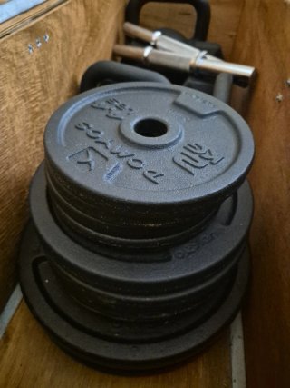 Pack de pesas de disco para gimnasio