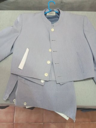 Traje de flamenco azul JIMENEZ