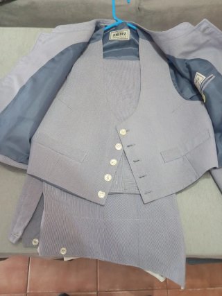 Traje de flamenco azul JIMENEZ