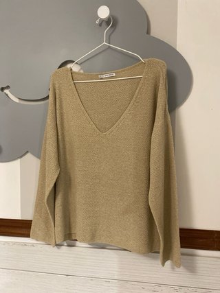 Jersey Camel Easy Wear Escote V Talla L