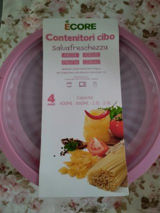 Set 4 Contenitori Ecore Salva Freschezza