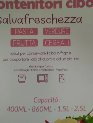 Set 4 Contenitori Ecore Salva Freschezza