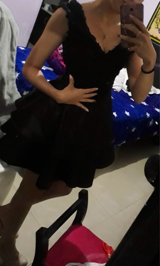 Vestido Negro Fiesta/Graduación