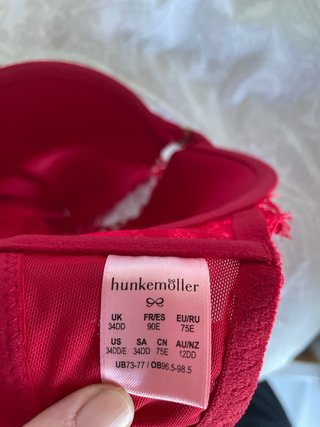 Sujetador Hunkemöller push up rojo 90E