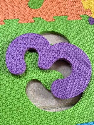 Alfombra puzzle letras y números bebé
