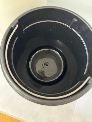 Piccolo cestino IKEA con pedale, bianco, poco usato
