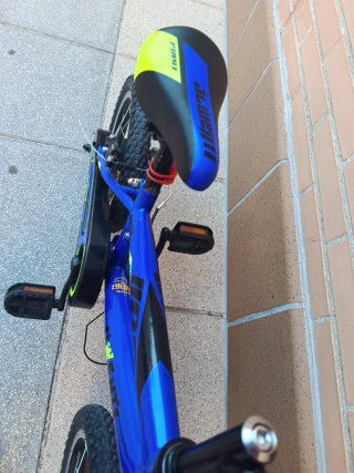 Bici infantil azul, incluye ruedines