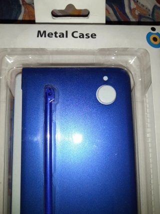 NUEVO. Custodia in metallo blu DSi XL BigBen