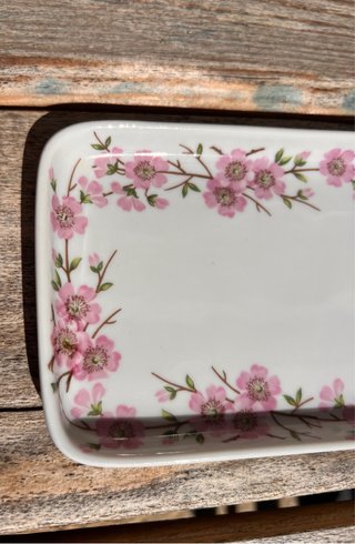 Bandeja Limoges Porcelana Flores Rosas