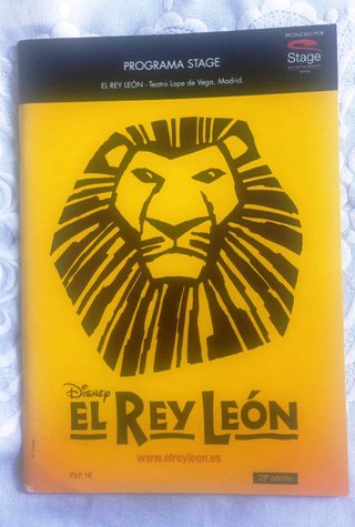 Lote El Rey León: Programa y Vaso