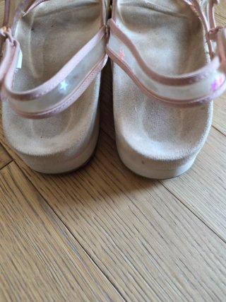 Sandali Zara Bimbi Rosa Stelle Trasparenti