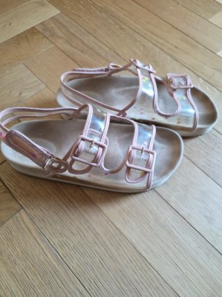 Sandali Zara Bimbi Rosa Stelle Trasparenti