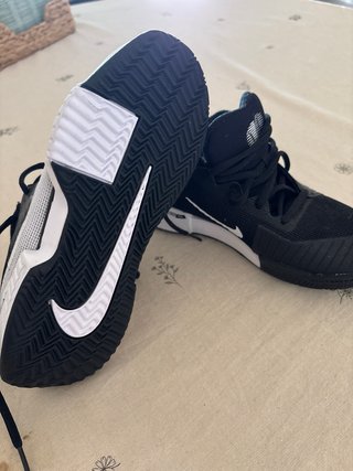 Zapatillas Nike Tenis Tierra Batida Negras Blancas