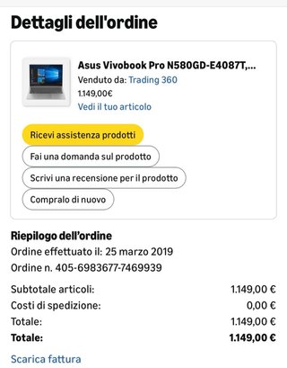 Asus Vivobook Pro - Argento e Nero
