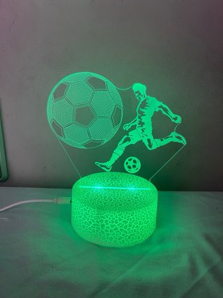Lámpara LED 3D Haaland - Fútbol RGB