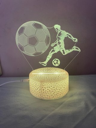 Lámpara LED 3D Haaland - Fútbol RGB