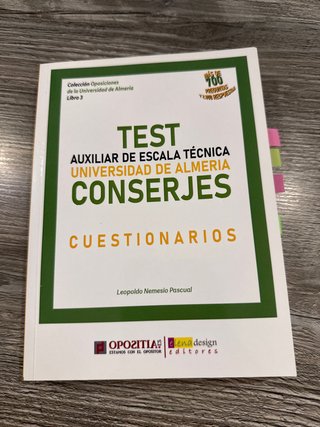 Cuestionarios Test Conserje de la Universidad d...