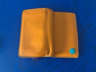 Portafoglio Gabs Arancione con Dettagli Turchese