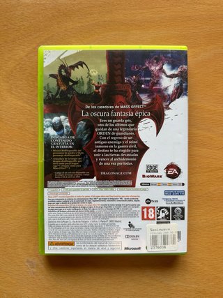 Dragon Age Origins Xbox 360 Español