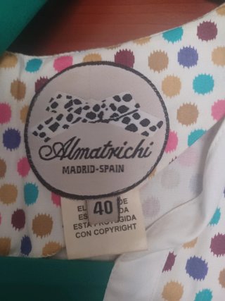 Vestido Almatrichi Talla L Lunares