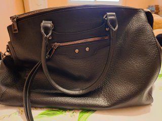 Bolso de mano negro mujer