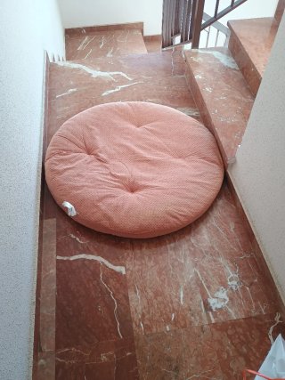 Cojín redondo grande para perros 95cm