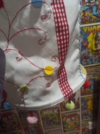 Lámpara de techo infantil tela