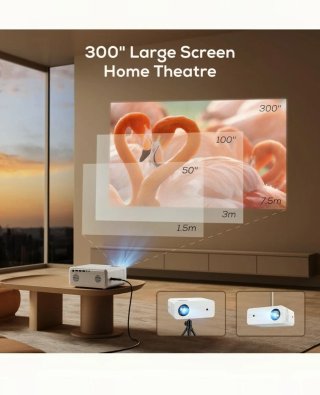 Proyector Akiyo Blanco Wifi Led