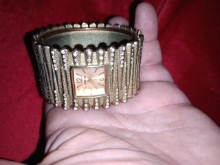 Reloj Bebe Brazalete con Cristales vintage