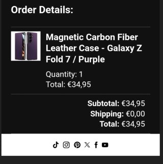 Funda Samsung Galaxy Z Fold 7