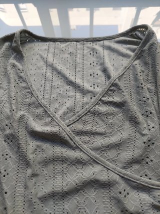 Blusa verde salvia manga larga.Sin estrenar