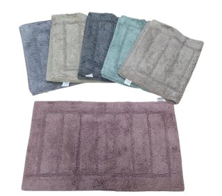 Tappeto bagno 50x80cm grigio/viola