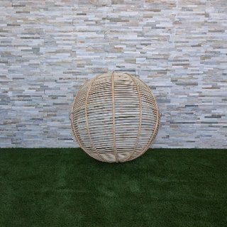 Silla Huevo Mimbre Beige