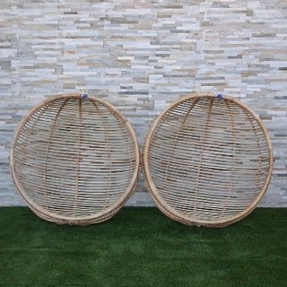 Silla Huevo Mimbre Beige