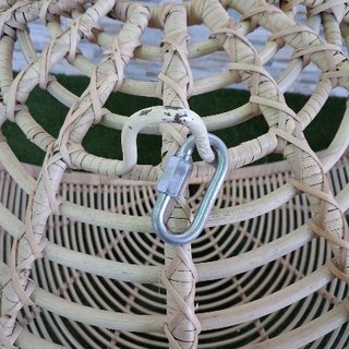 Silla Huevo Mimbre Beige