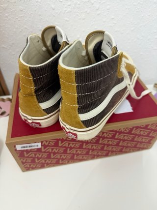 Zapatillas Vans Altas Marrón y Amarillo
